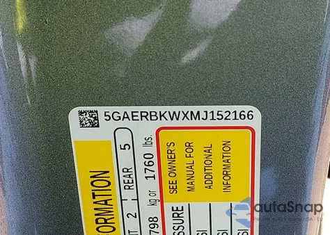 2021 Buick Enclave Fwd Essence z USA, uszkodzony, nr VIN 5GAERBKWXMJ152166